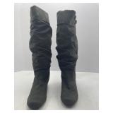 Solanz Women's Gray Boots Size 8.5