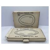 Two Stainless Steel Bread or Fruit Trays