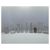 Miscellaneous Clear Glass Vases: