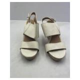 Apt 9 Women's White Wedge Sandal Size 7.5 M
