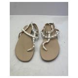 BCBGeneration Women's White Sandal Size 8.5M