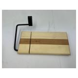 Wooden Cheese Slicing Board with Wire Cutter