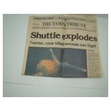 The Tampa Tribune: Shuttle Explodes Wednesday