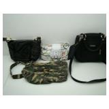 4 Purses: Camo, Gap and 2 Unmarked