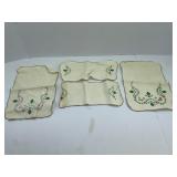 Paint Embroidered Linen Pieces