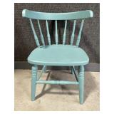 Wooden Child's Chair Painted Blue