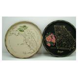 Souvenir Metal Serving Trays from Florida and
