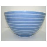 Lands' End Medium Blue Striped Large Bowl