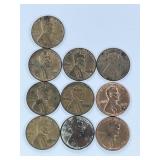 Wheat Pennies 1951 D 1955 D 1956 D 1957 D