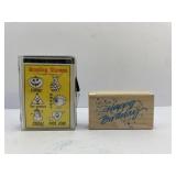 Rubber Stamps: Happy Birthday Holiday Grading