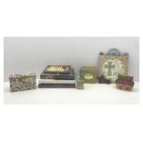 Miscellaneous Lot of Religious Items: Books Cross