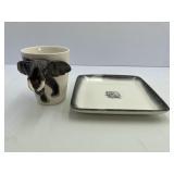 Elephant Coffee Mug and Snack Plate from World