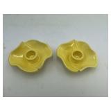 Charlotte Santa Monica Yellow Candle Holders