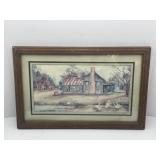Framed Artwork: Ava Freeman Barnyard Print