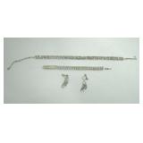 Costume Choker, Bracelet and Earrings Set
