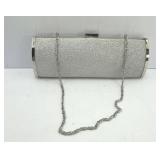 Silver Sparkly Clutch Bag