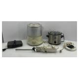Small Appliances: Icream Maker, Crock Pot, Alarm