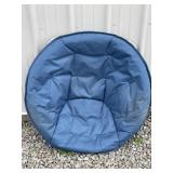 Blue Foldable Papasan Chair