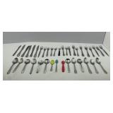 Miscellaneous Lot of Flatware: Forks, Spoons,