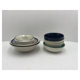 Miscellaneous Lot of Bowls: Stoneware, Roscher,