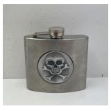 Skull and Crossbones Stainless Steel 5 Ounce Flask