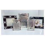 Freestanding Picture Frames and Tributes to: Mom