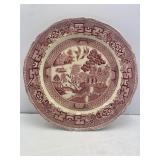 Royal Venton Ware Plate Red Transferware