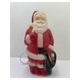 Blow Mold Light-Up Santa Claus