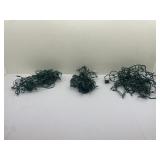 Green-Wired Strands of Clear Christmas Light
