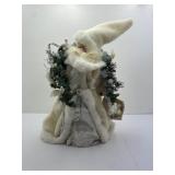 Kurt Adler Fabriche Mache White Coat Santa