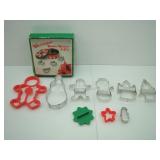 Christmas Cookie Cutters and Tin