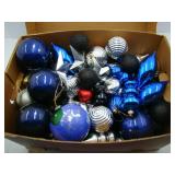 Copy Paper Box of Blue Silver and Black Ornaments