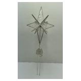Clear Stained Glass Christmas Tree Topper