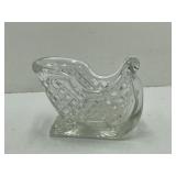 St. George Crystal Sleigh Candy Dish