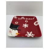 Let it Snow Christmas Platter