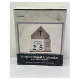 Inspirational Calendar with Pencil Holder