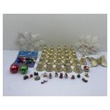 Gold Bells Snowflakes Jingle Bells Ornaments
