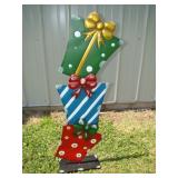 Christmas Presents Metal Standing Decoration
