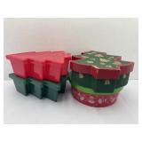 Holiday Treat Containers: Christmas Trees Snowman