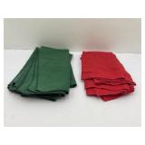 Green & Red Cloth Napkins