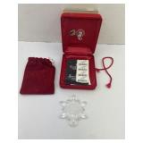 Waterford The Snow Crystal Ornament 1998