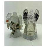 Glass Light Up Angels