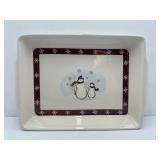 Snowman Serving Dish
