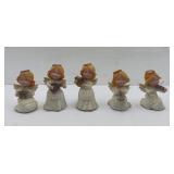 Porcelain Christmas Musical Angel Figurines