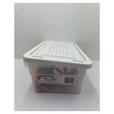 Shoe Box Tote of Christmas Ornaments Decorations