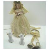 Angel Lot: Lighted Tree Topper Doorknob Hanger