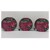 3 Sets of Christmas Lights, 300 Lights in Each Set