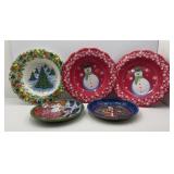 Serving Bowls 2 Metal 3 Plastic