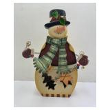 Wooden Snowman Dï¿½cor
