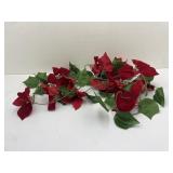 Artificial Hanging Red Poinsettias
